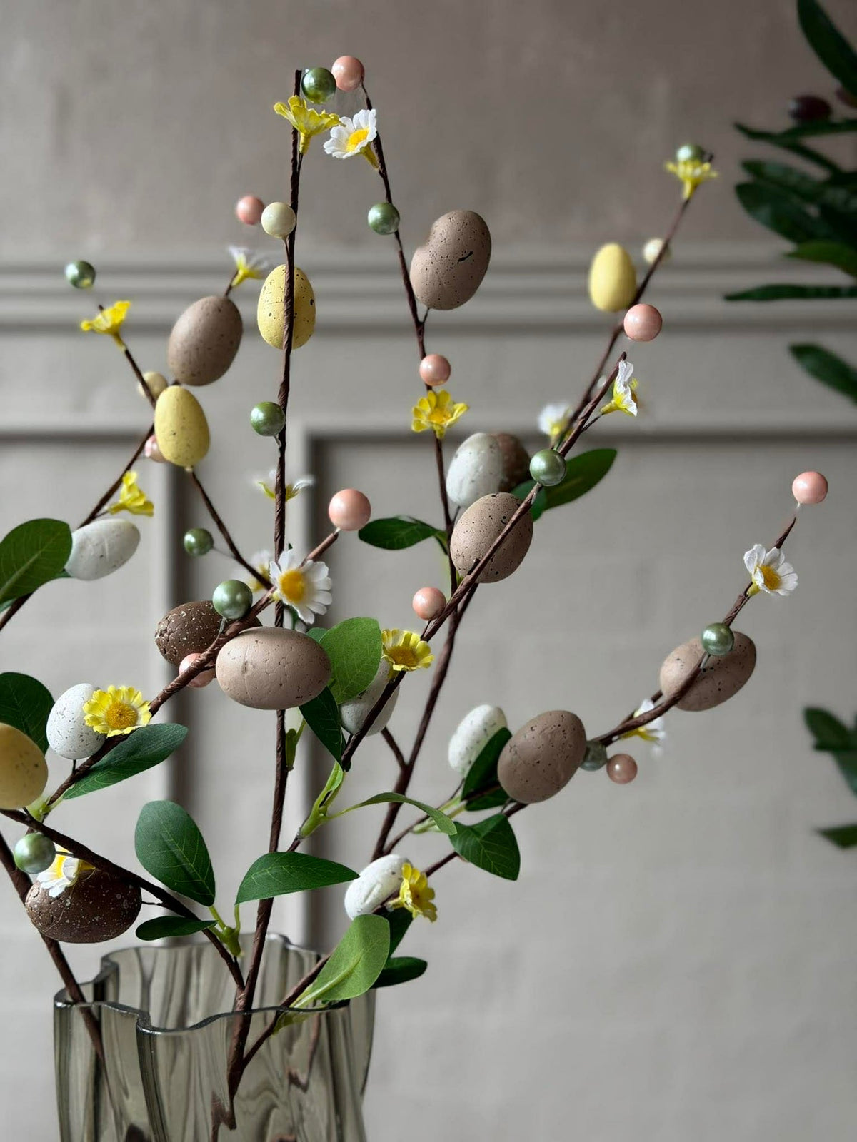 Tak met paaseitjes 65 cm- neutrale kleuren