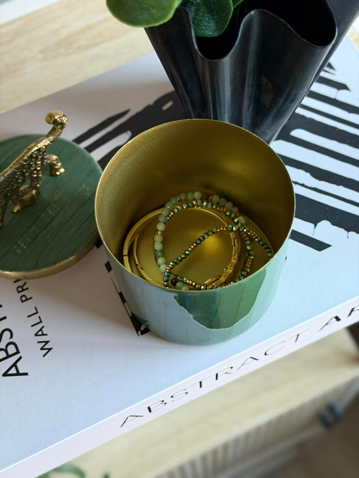 Pot met deksel – Groen met Luipaard