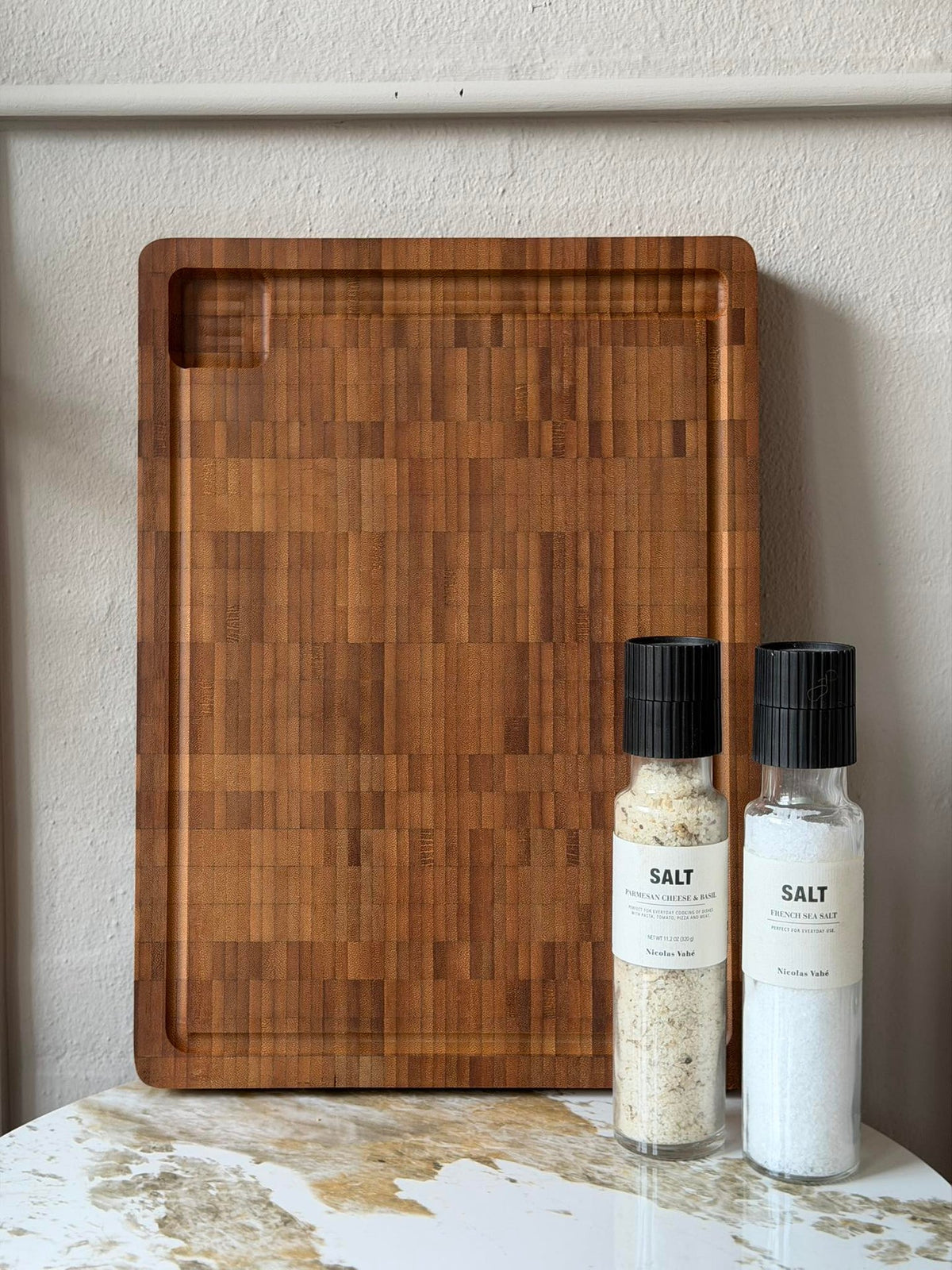 Snijplank met sapgeul Bamboe 42x31 cm - Geolied