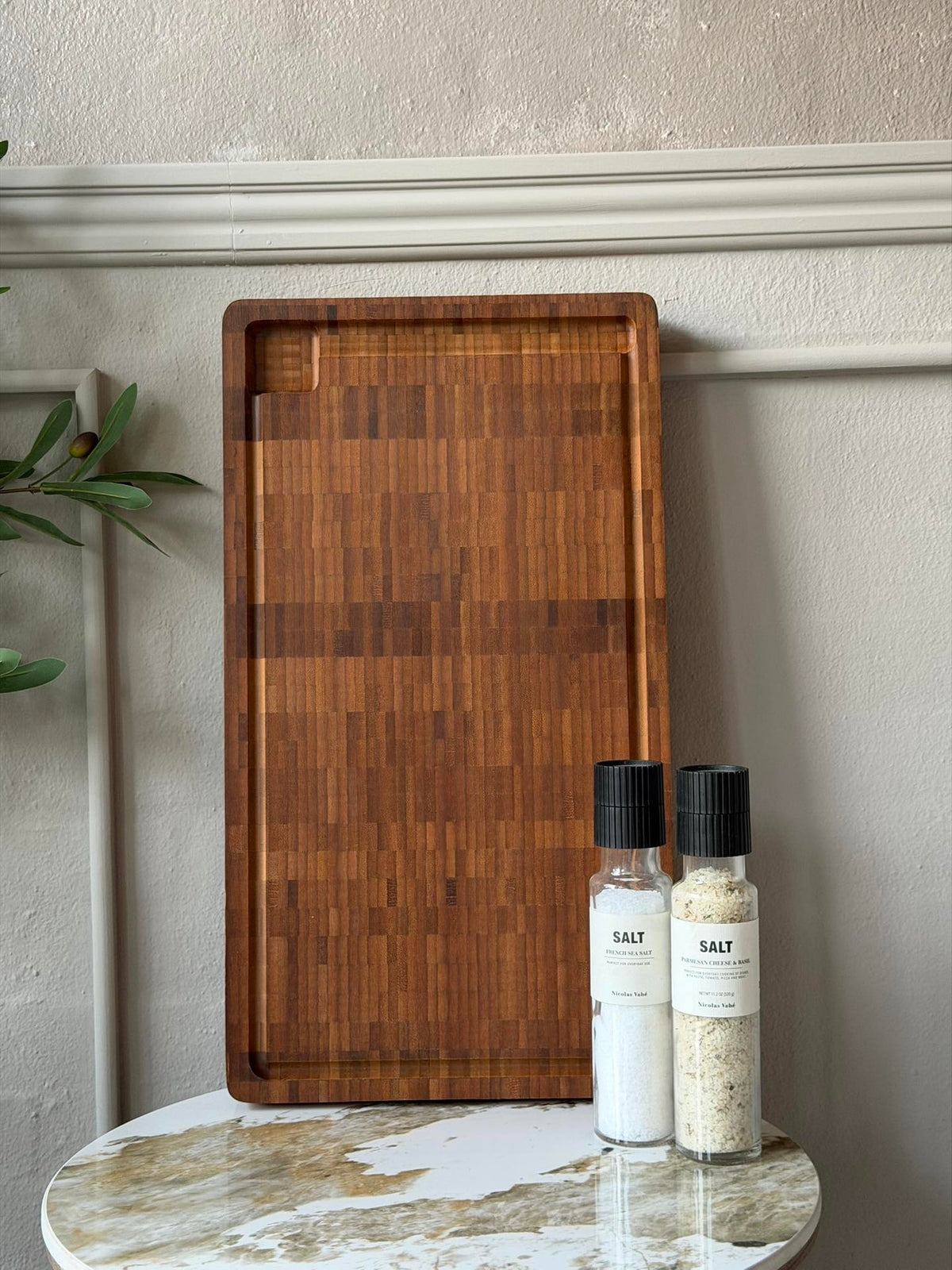 Snijplank met sapgeul Bamboe 54x30 cm