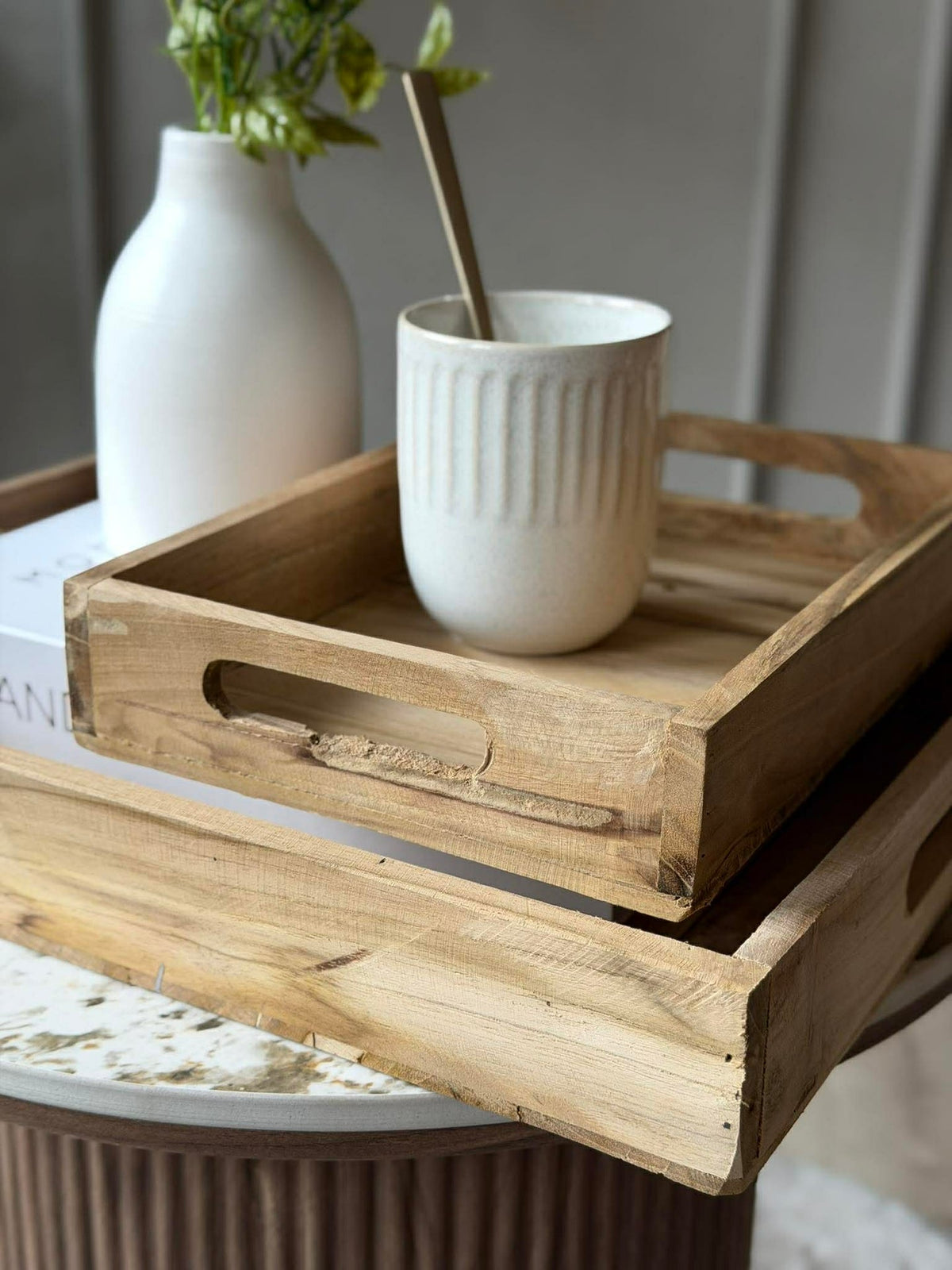 Dienblad Teak - Set van 3 st.