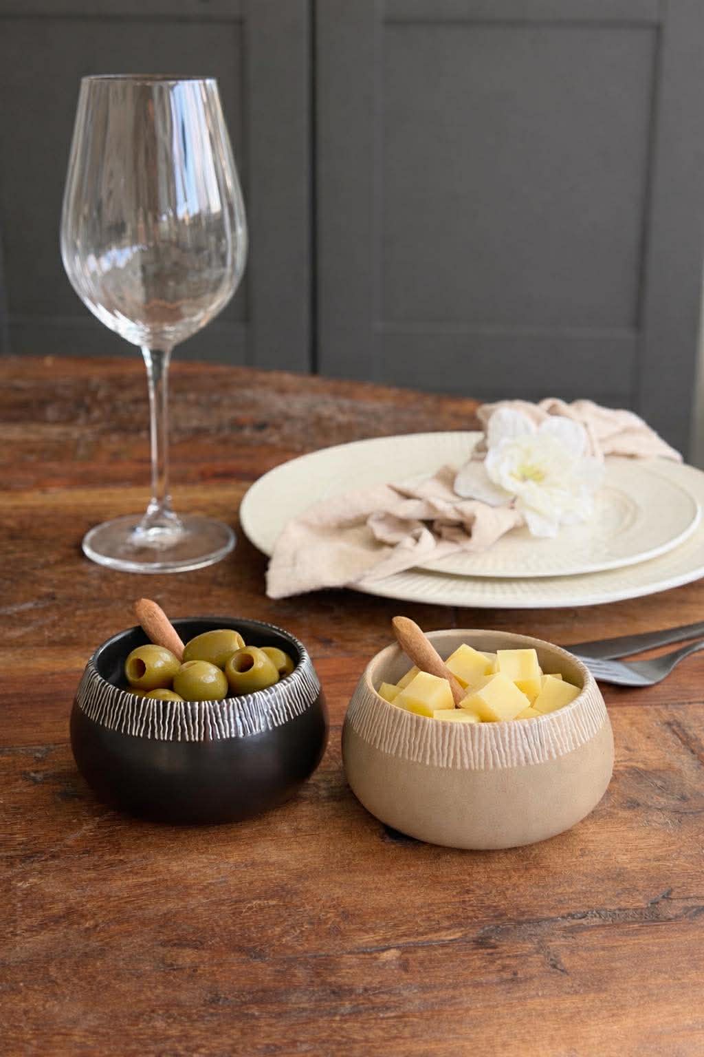 Tapas - 2 schaaltjes met lepel