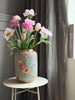 Vase Flower print  - Groen