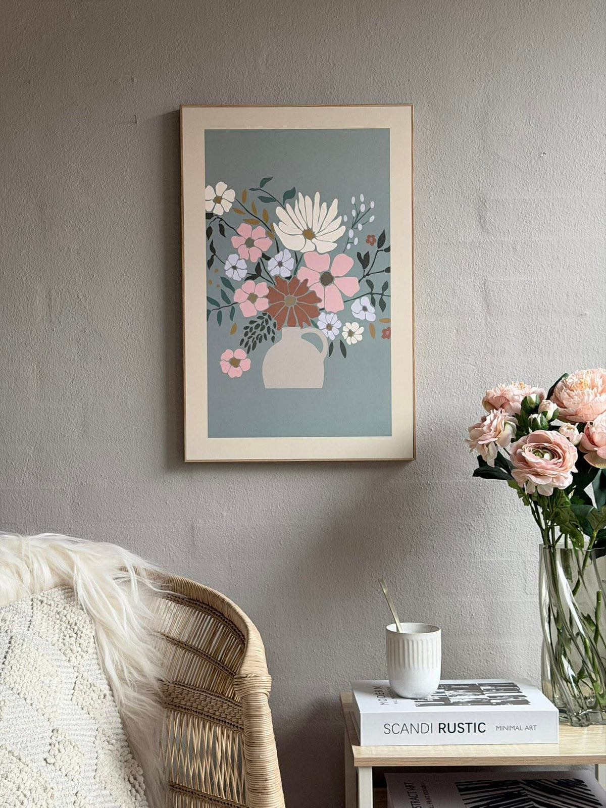 Afbeelding met bloemen - meerdere kleuren