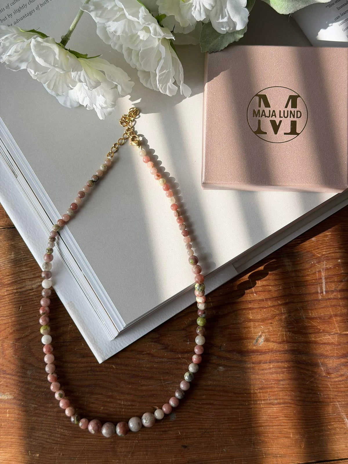 Ketting Jasmin - Natuurlijk Roze