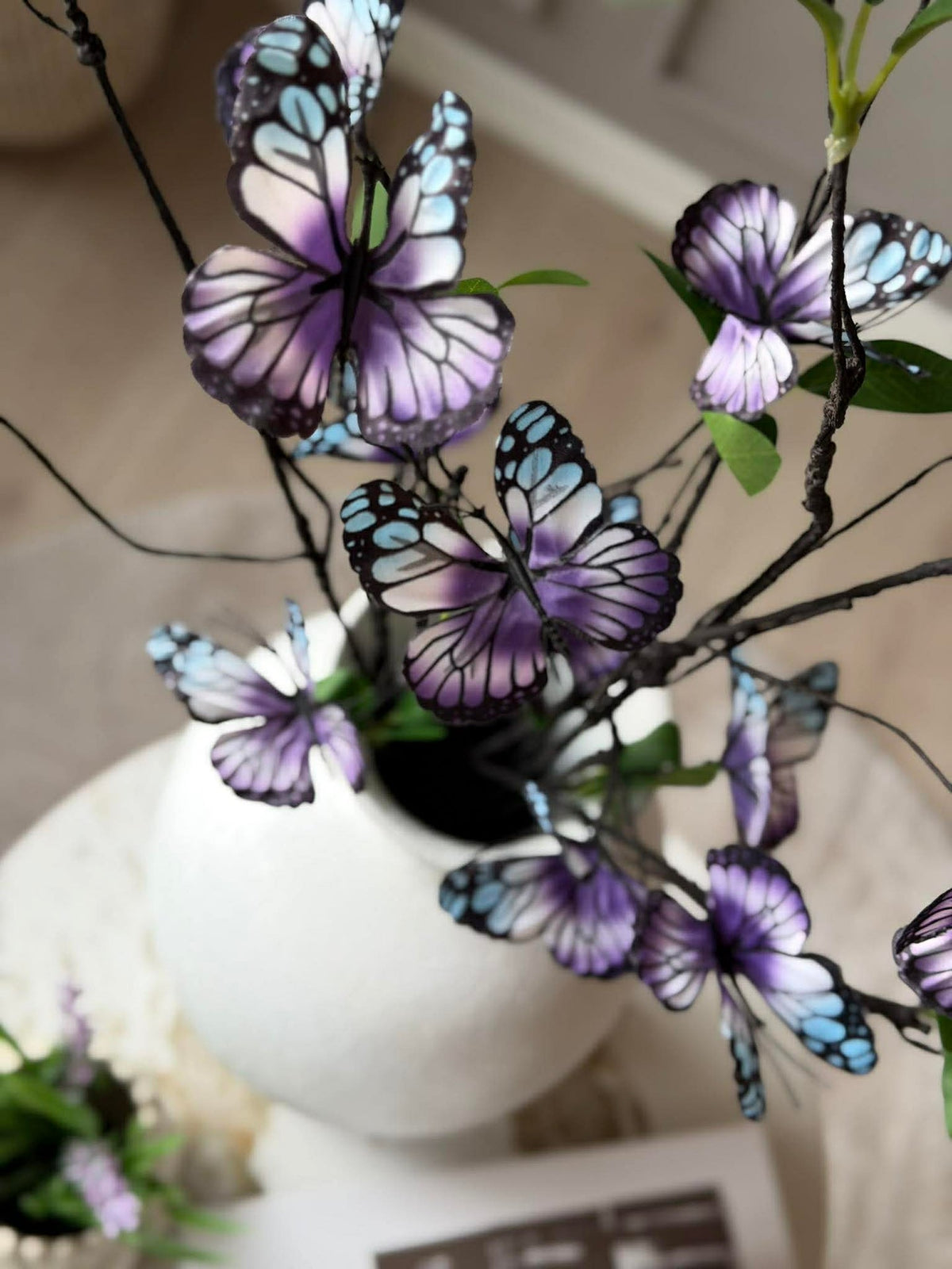 Tak met vlinders - Paars