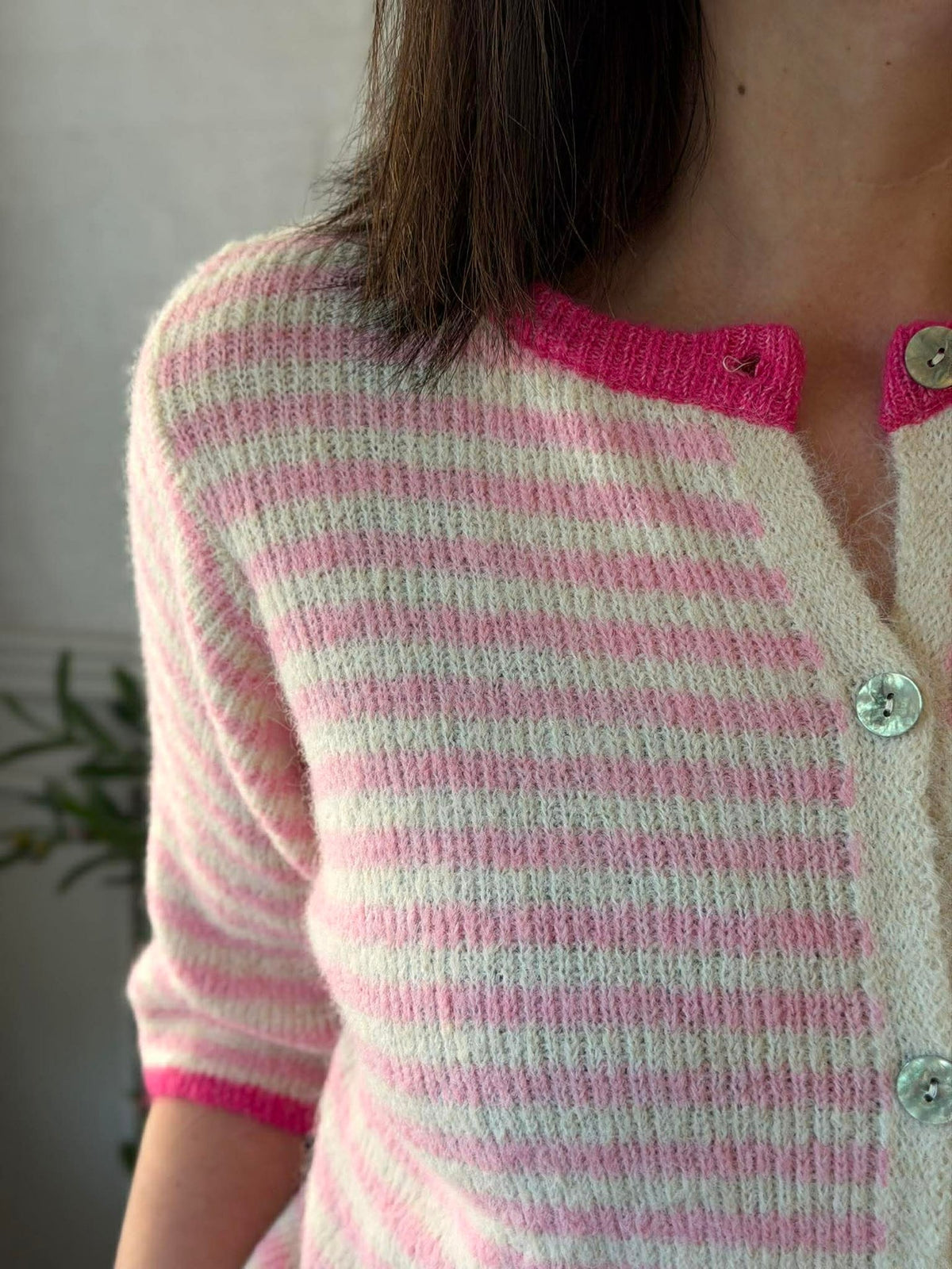 Gebreide Susanne pink