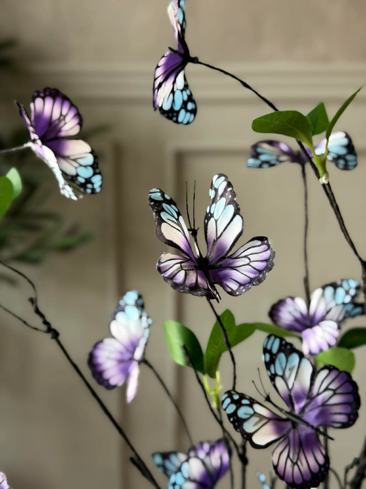 Tak met vlinders - Paars