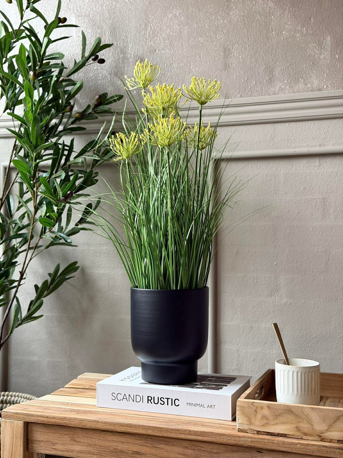 Schermbloem in pot voor binnen en buiten - 70 cm