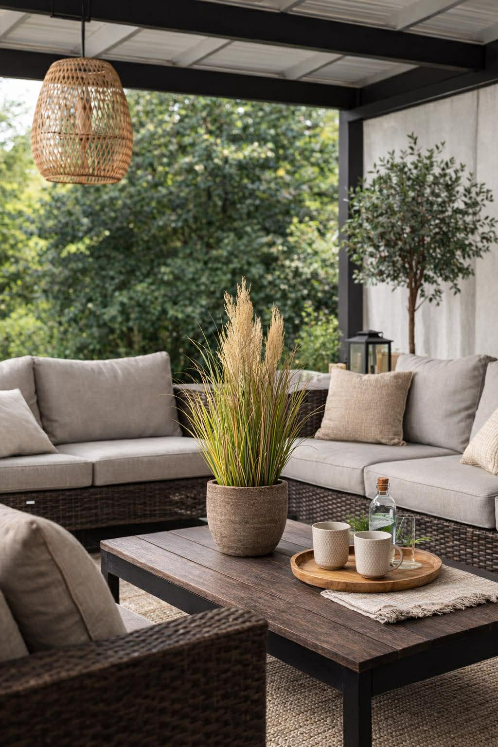 Pampas in pot voor binnen en buiten - 60 cm