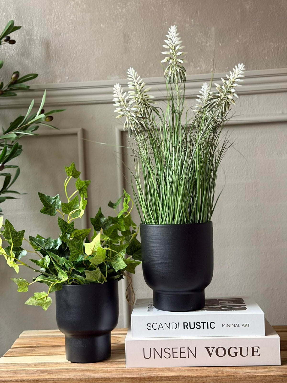 Witte lupine in pot voor binnen en buiten - 60 cm