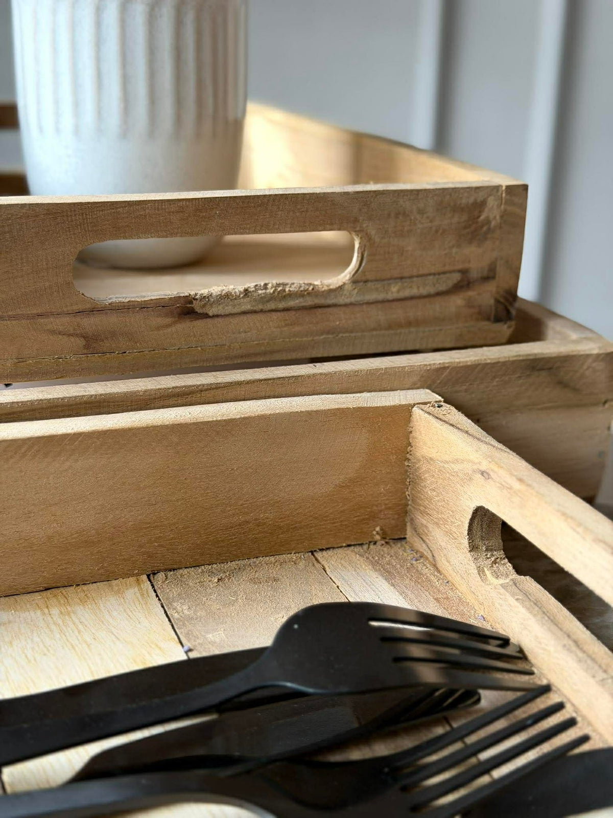 Dienblad Teak - Set van 3 st.