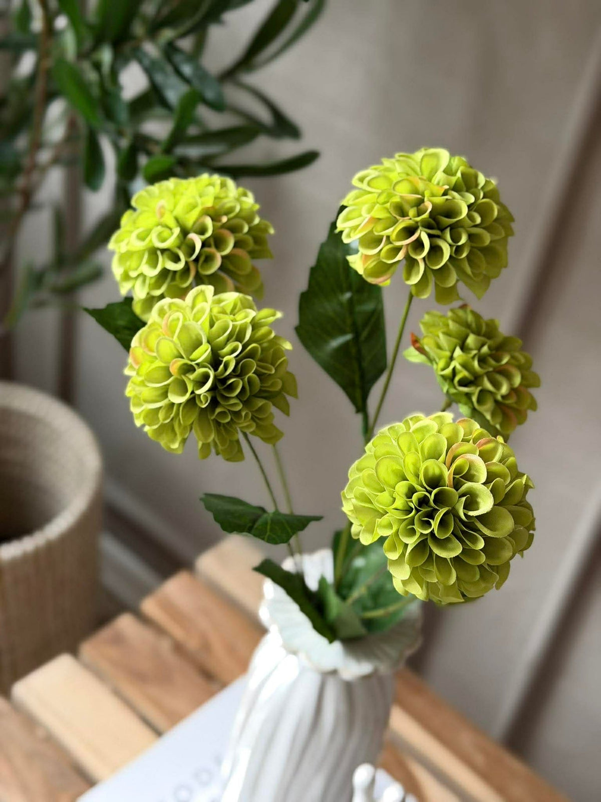 Bloemenstengel met meerdere bloemen - Lime