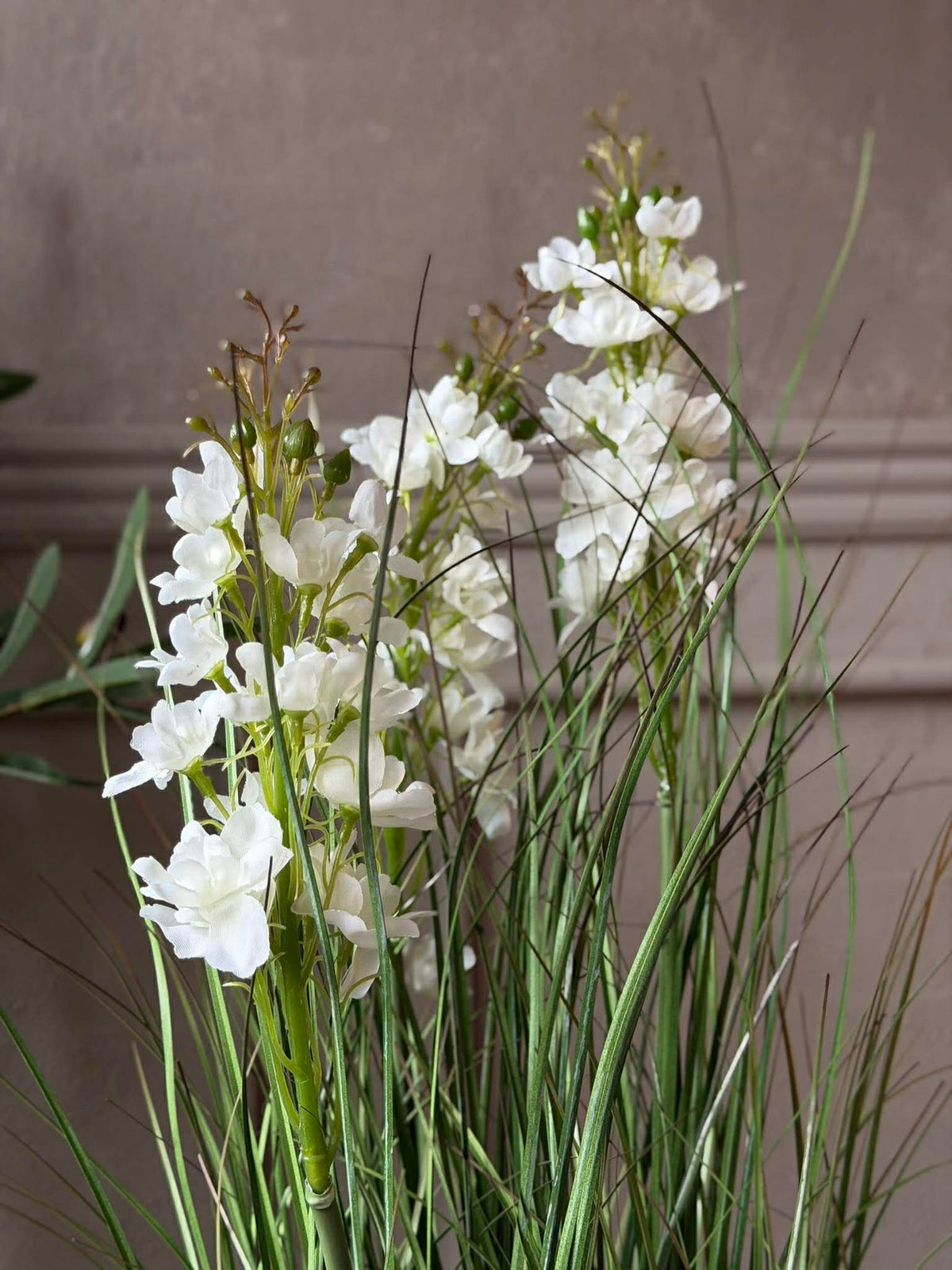Witte guldenroede in pot voor binnen en buiten - 72 cm