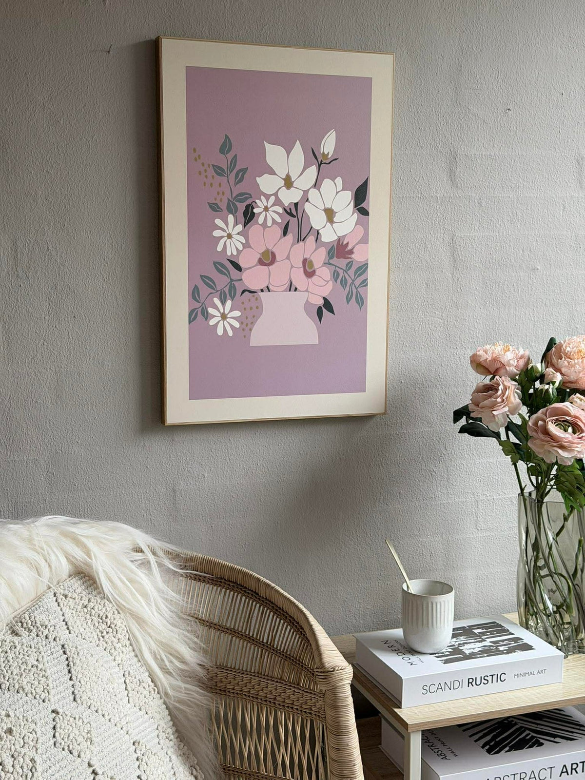 Afbeelding met bloemen - meerdere kleuren