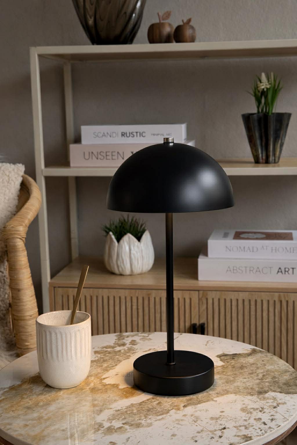Tafellamp met touch - Large Zwart
