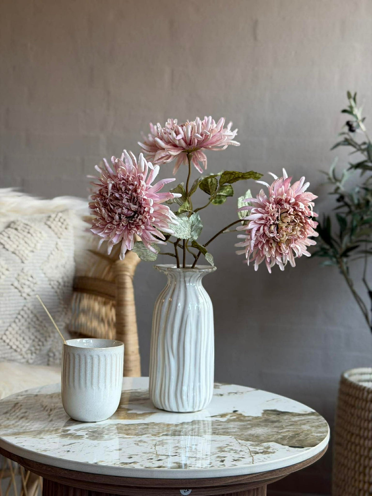 Chrysantentak 17 cm - Roze