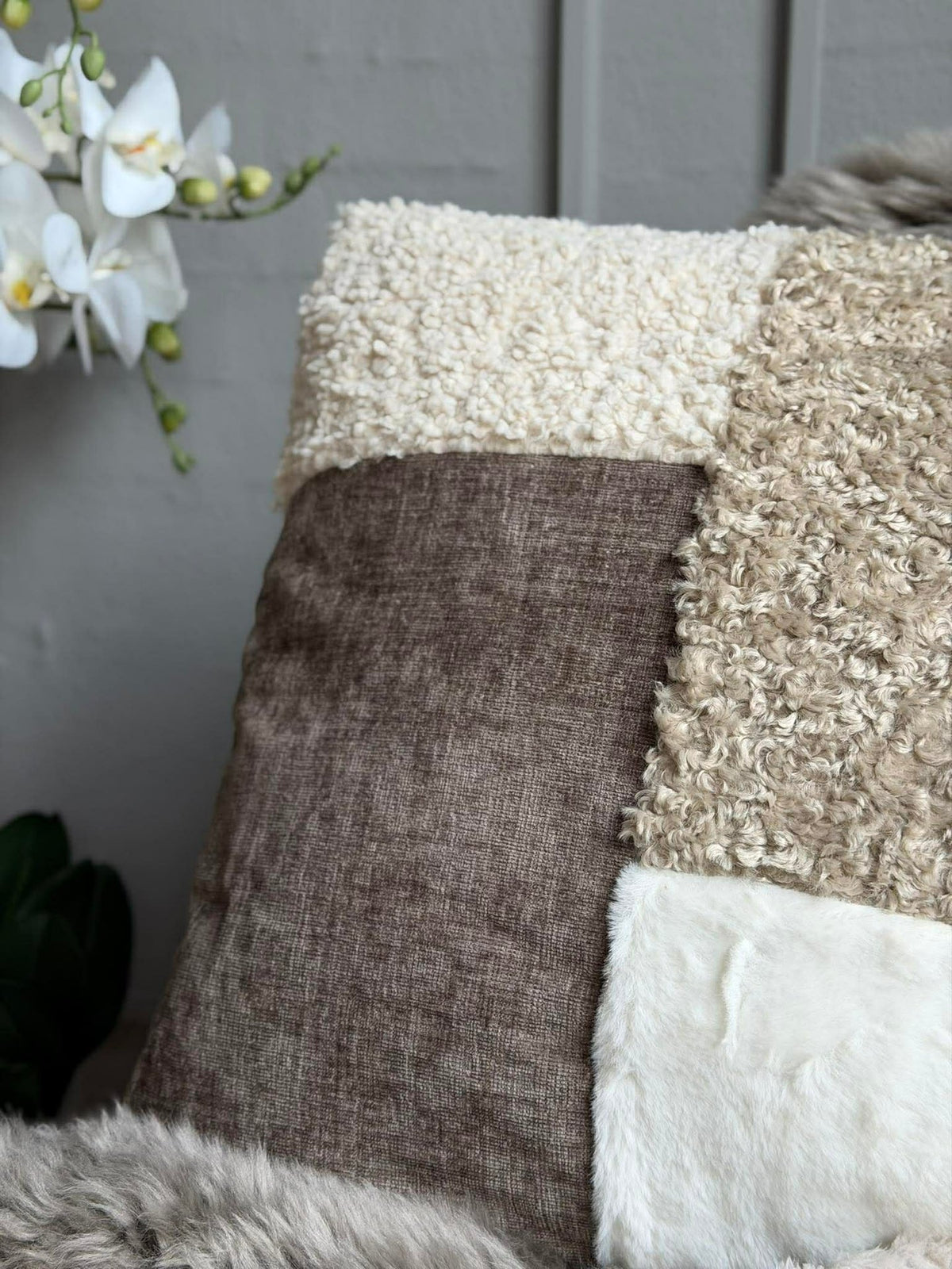 Kussen met vulling 45x45 cm - Chenille