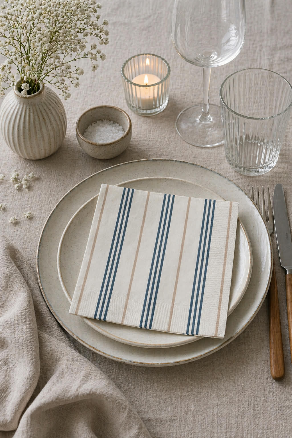 Servietten Nordic beige - 20 stuks