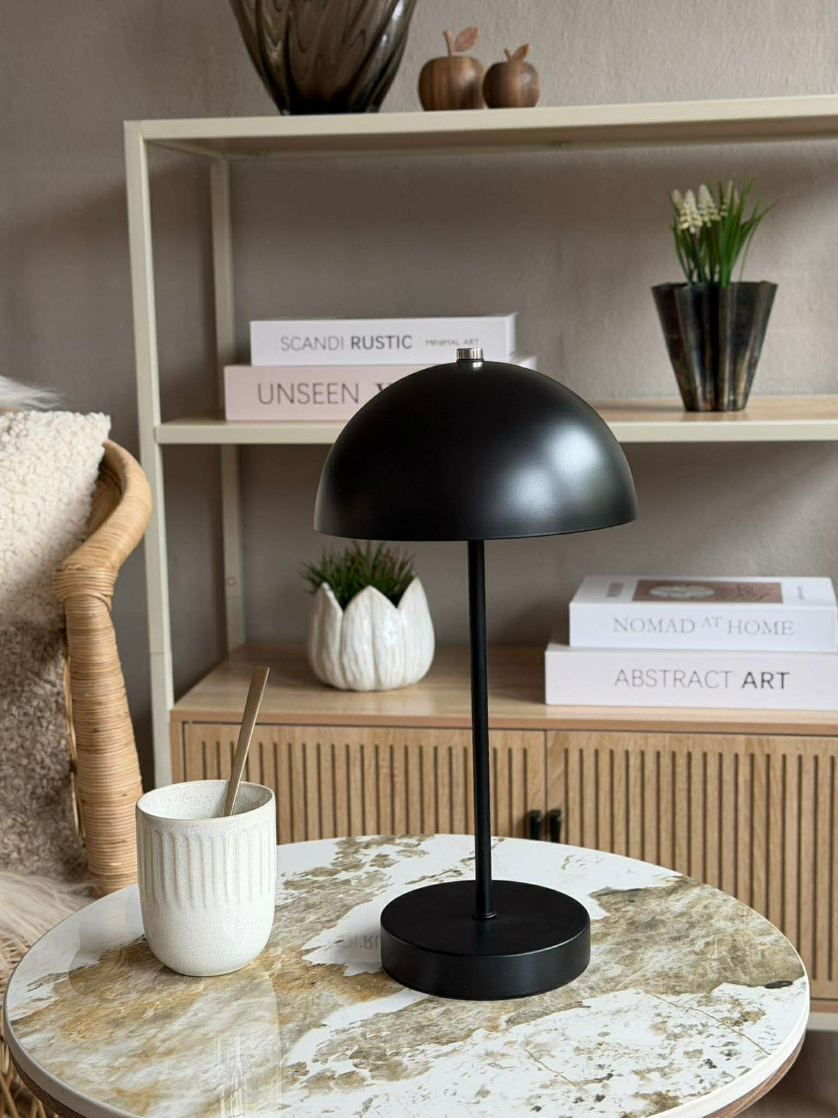 Tafellamp met touch - Large Zwart