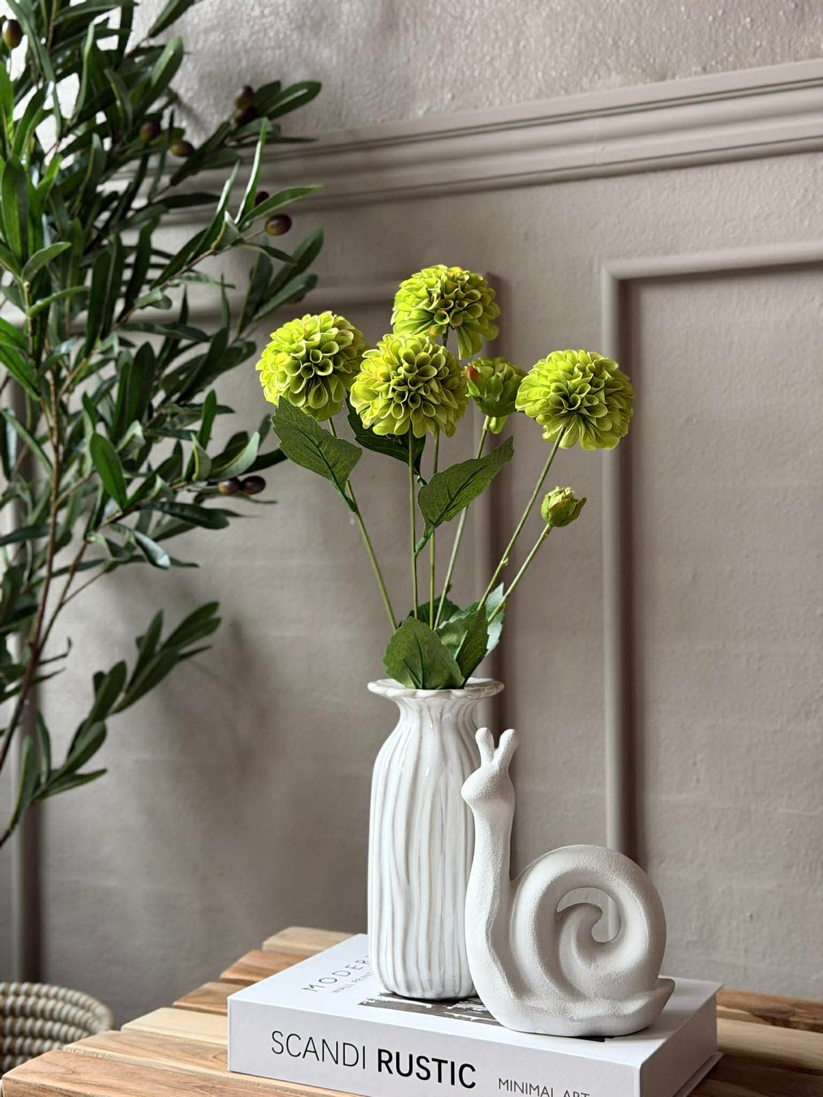 Bloemenstengel met meerdere bloemen - Lime