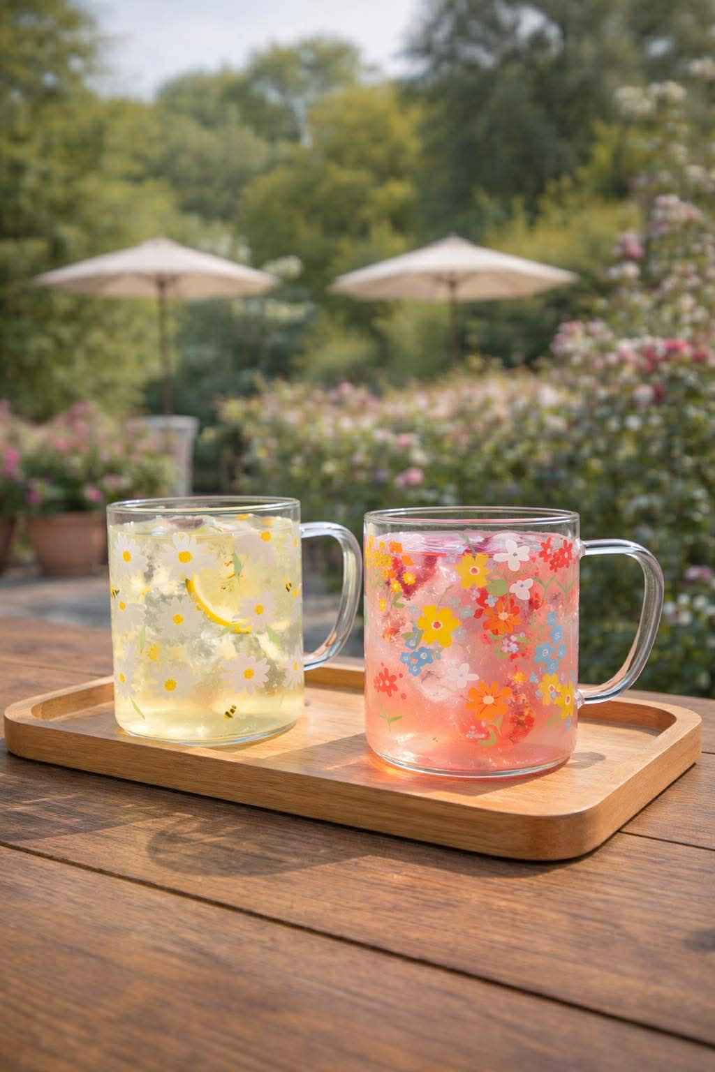 Beker van glas Summer - Color mix