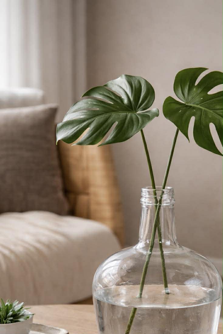 Vaas van gerecycled glas