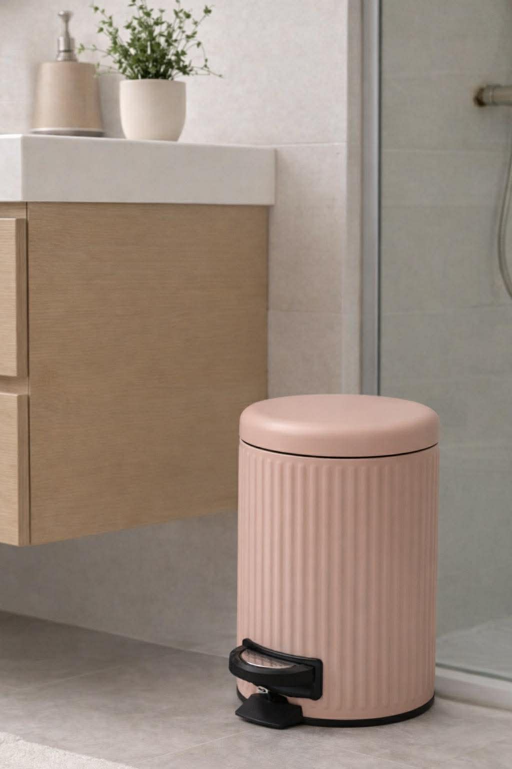Toiletprullenbak 3 liter - Roze