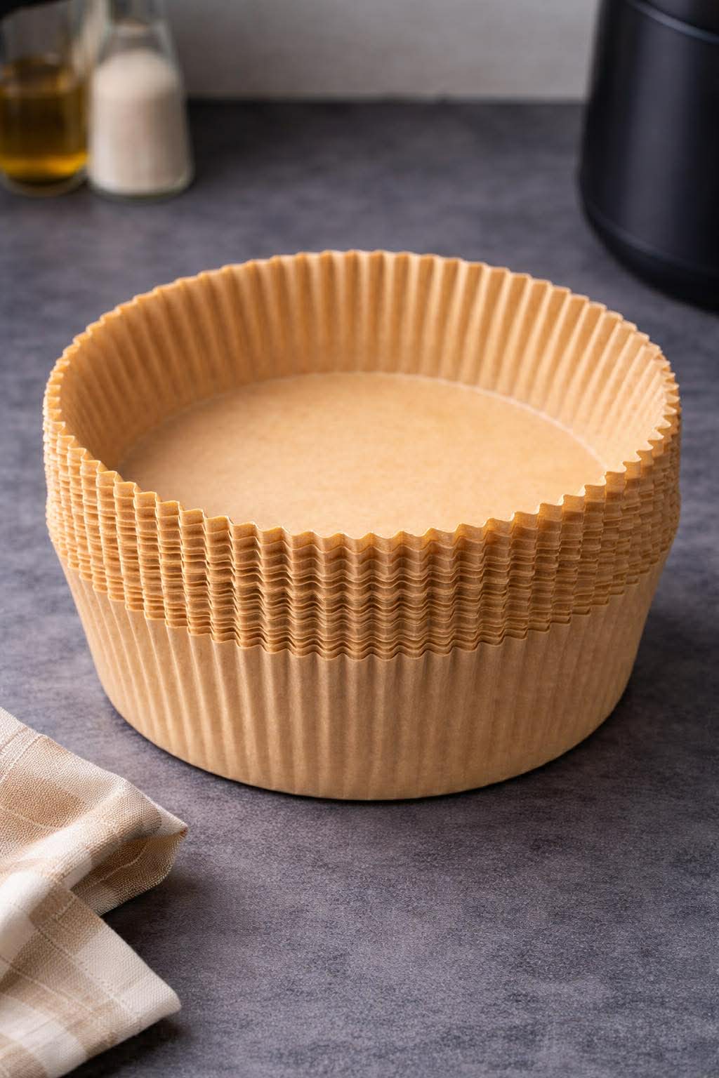 Airfryer Bakpapier Rond - 50 vellen.