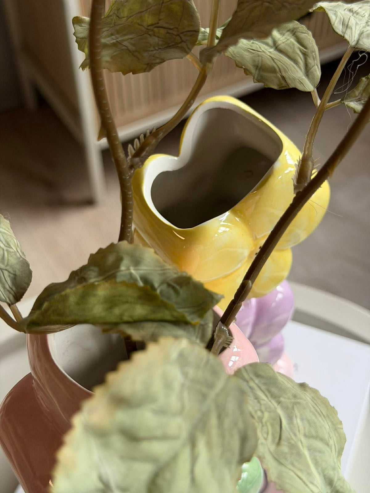 Vaas met pastelbloemen - Color mix