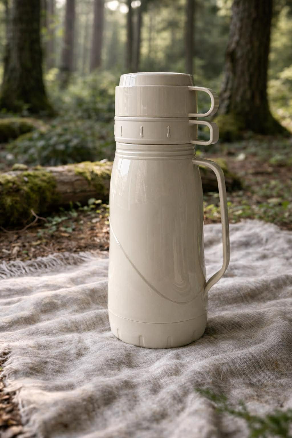 Thermofles RETRO met beker - Meerdere kleuren