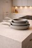 Braadpannenset met ribbels - 3 stuks