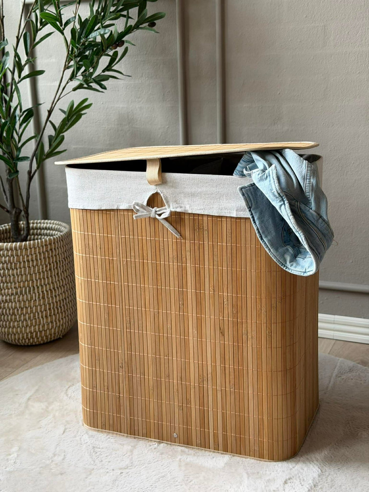 Wasmand van bamboe - Nature