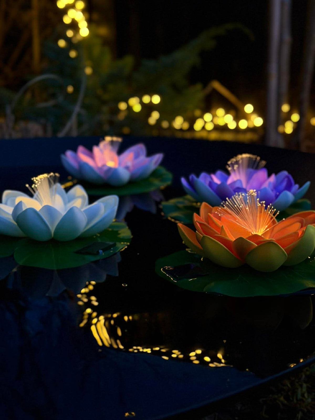 Lotus met solar - Meerdere kleuren