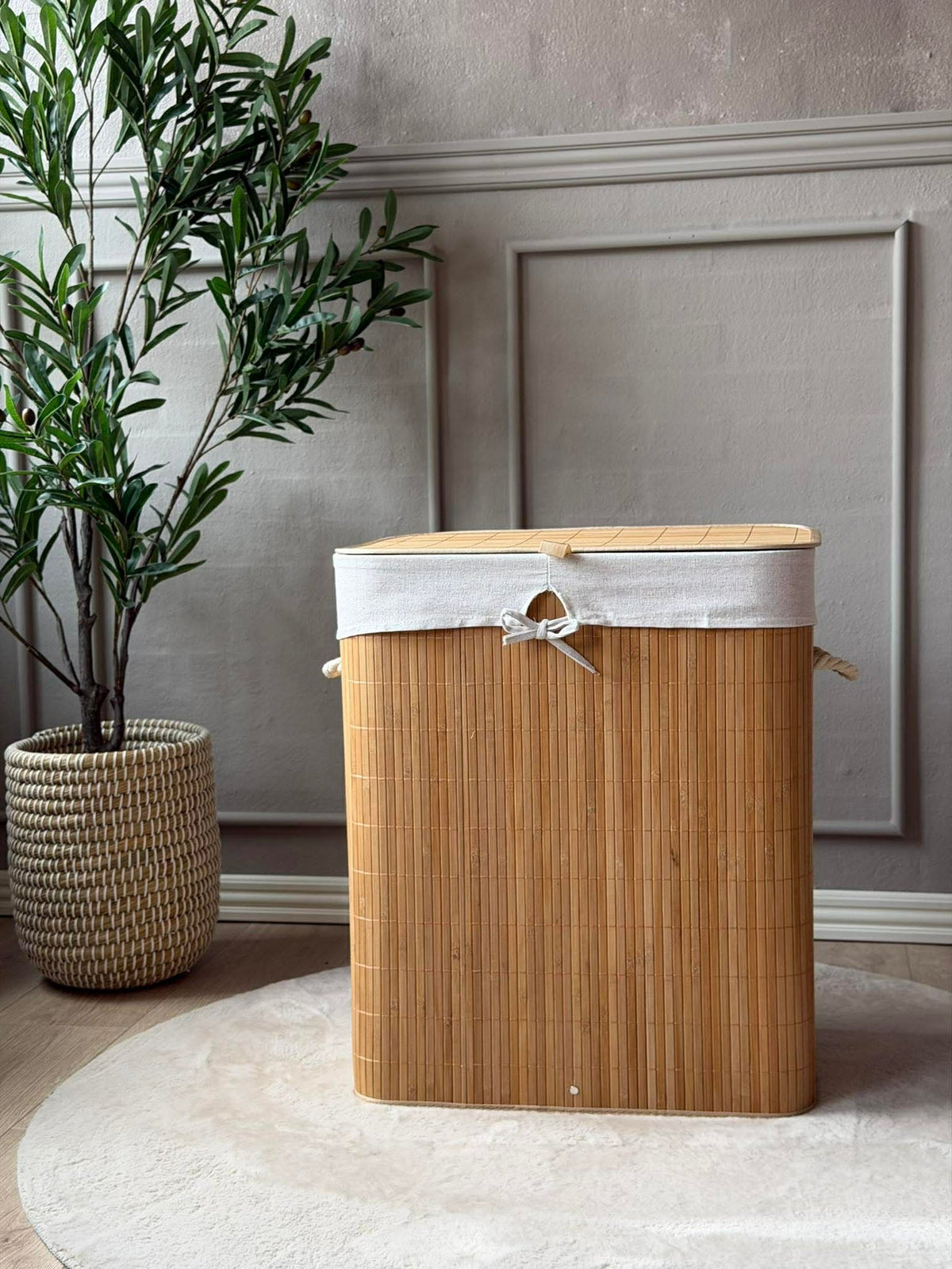 Wasmand van bamboe - Nature