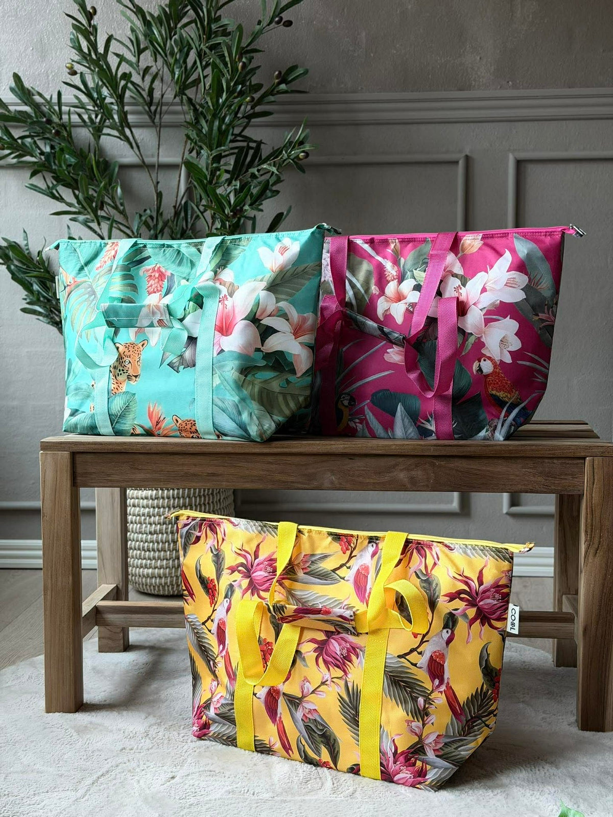 Koeltas m. Bloemen - Meerdere kleuren