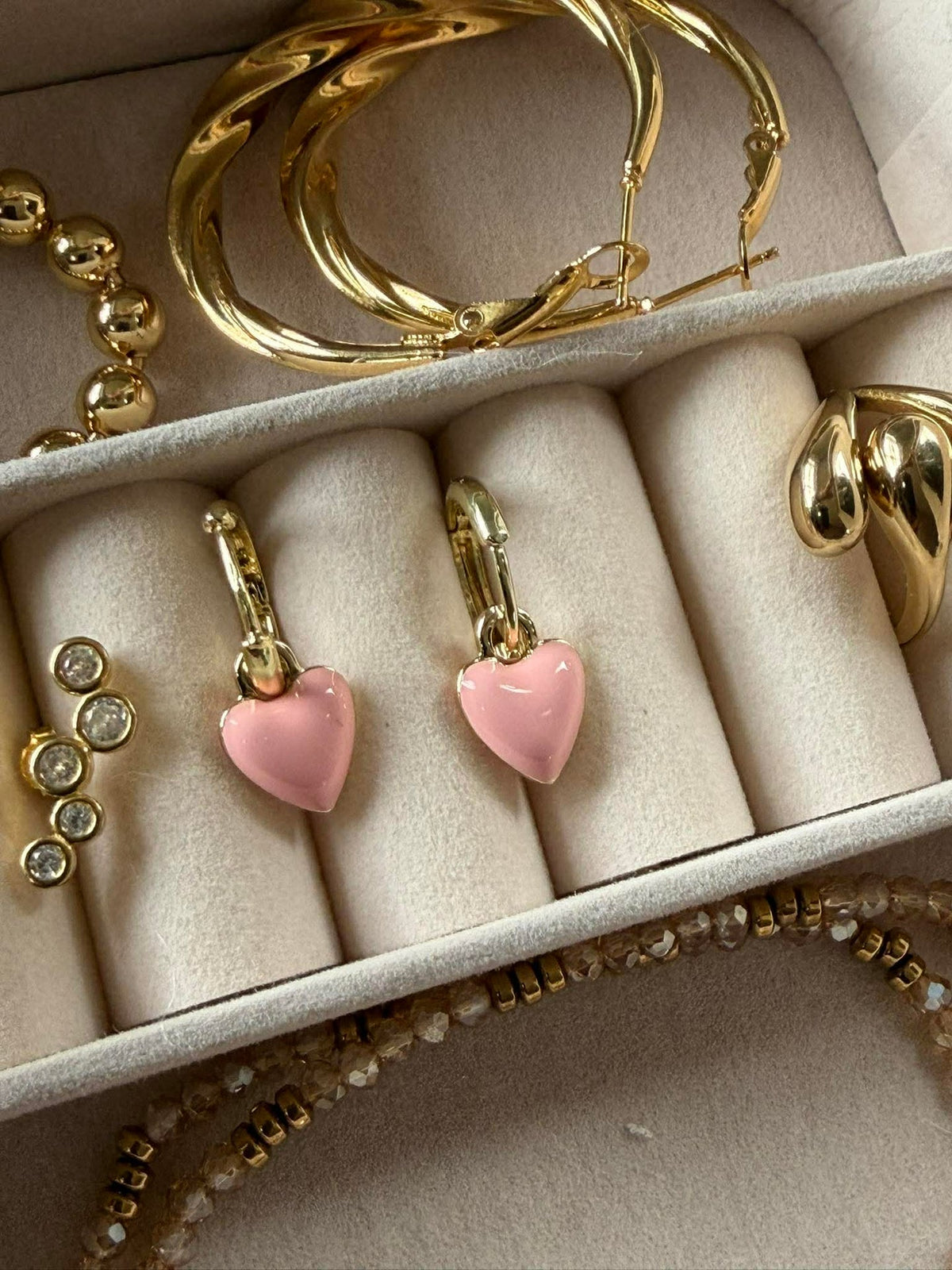 Oorbellen Dina - verguld Rose
