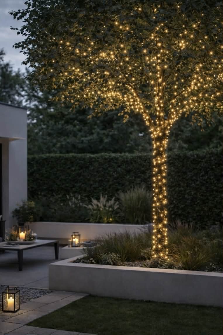 Lichtslinger met zonnepanelen en USB - 480 led lampjes