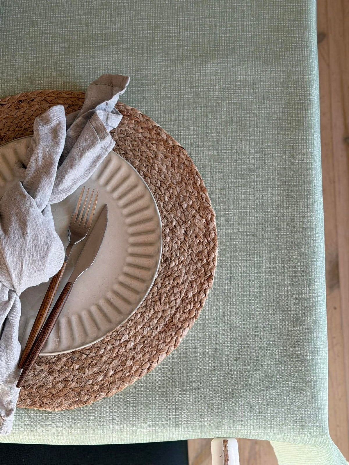 Tafelkleed waterafstotend - Mint