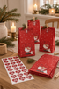 Kalenderzakjes – rood met stickers