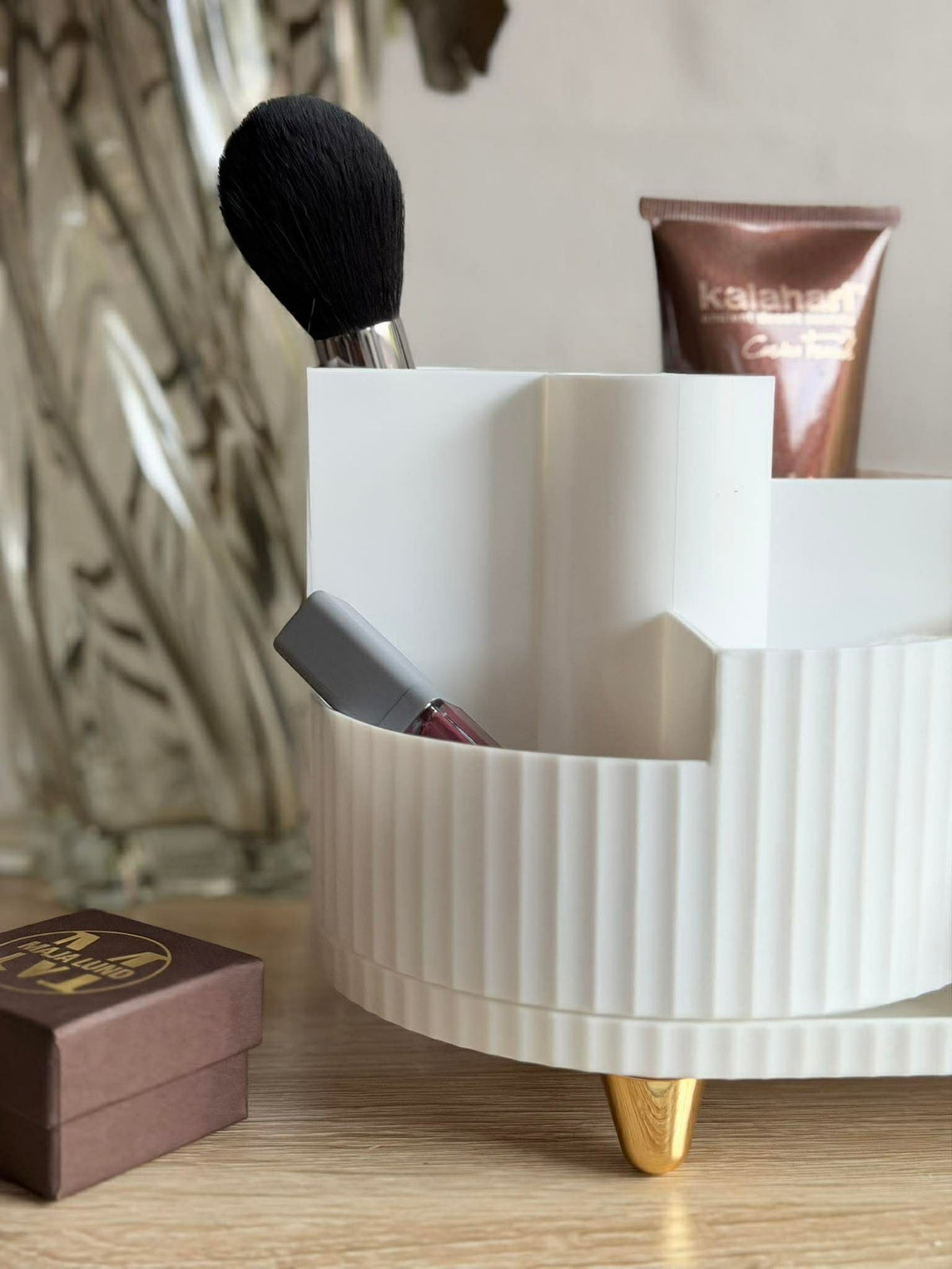 Make-up organizer met 9 vakken en draaifunctie