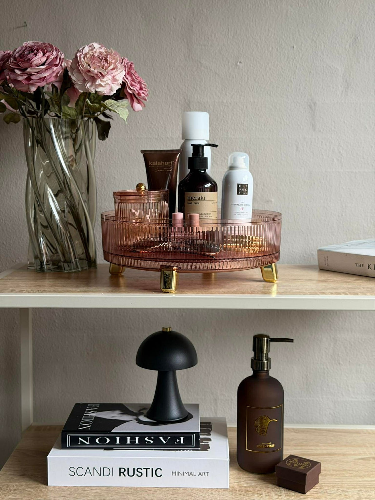 Ronde Make-up organizer - Roze