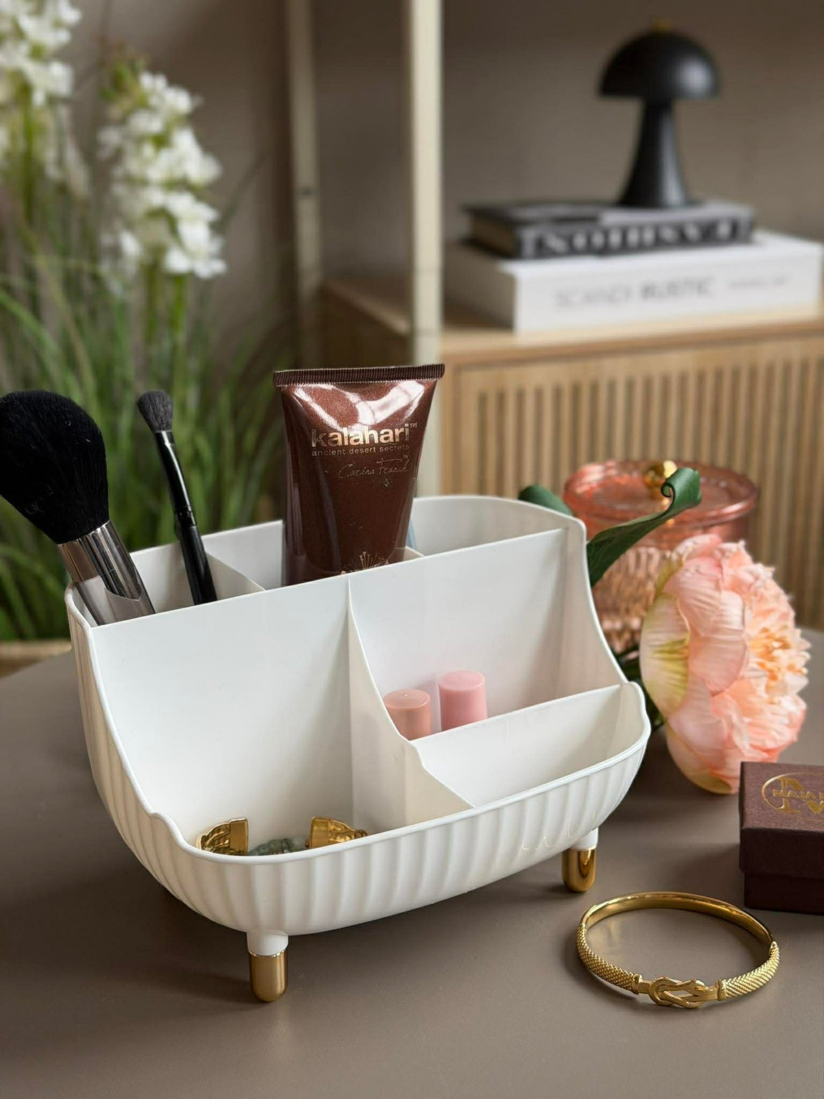 Make-up organizer 6 vakken- Wit