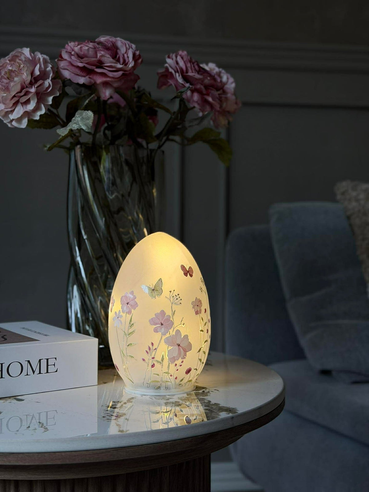 LED-lamp met bloemen