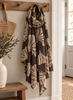 Sjaal brown leaf