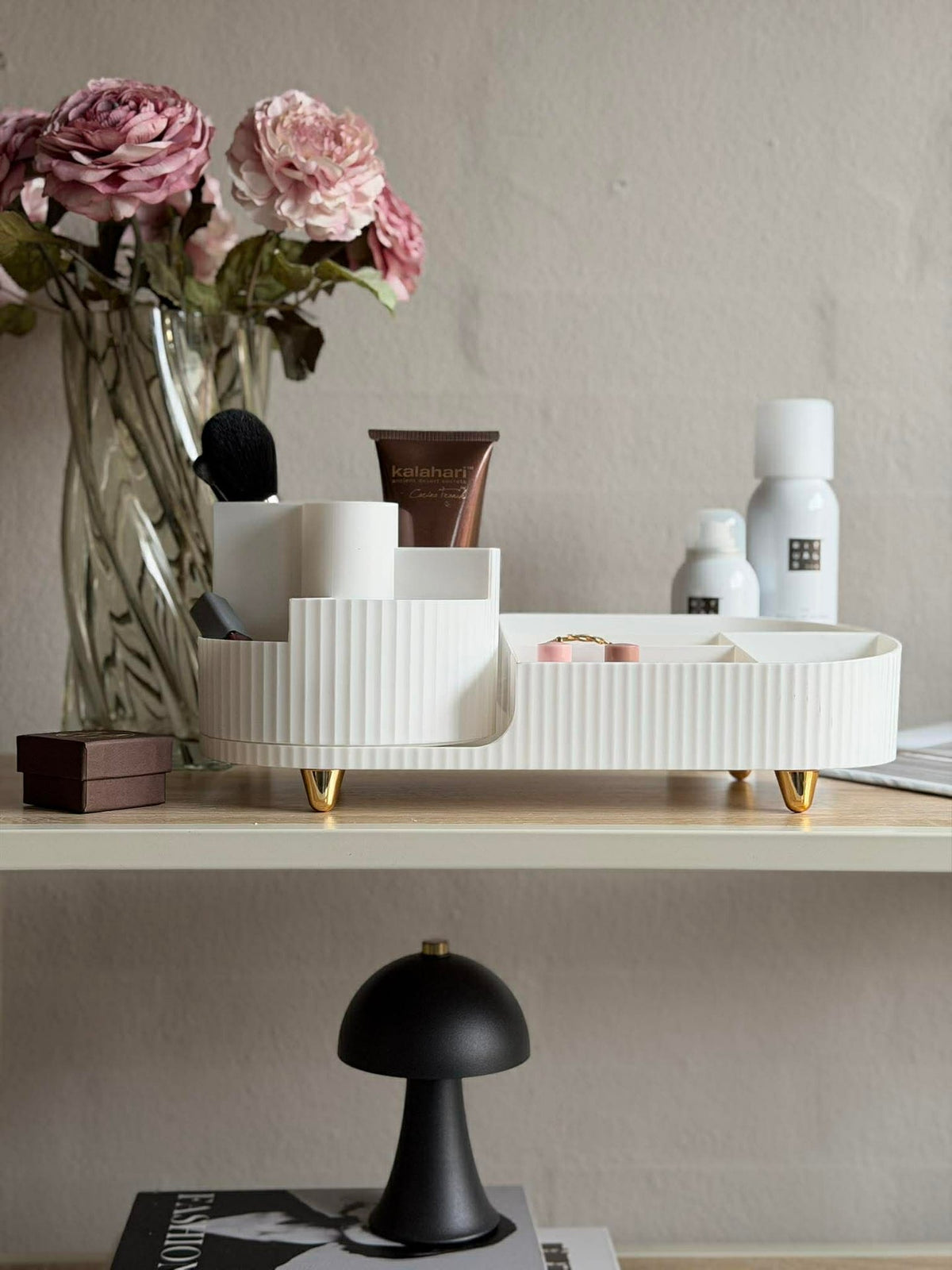 Make-up organizer met 9 vakken en draaifunctie