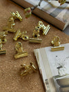 Paperclip van goudkleurig metaal - 10 stuks