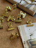 Paperclip van goudkleurig metaal - 10 stuks