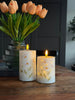 LED blokkaars TWINKLE Poppy Rose  - Set van 2st.