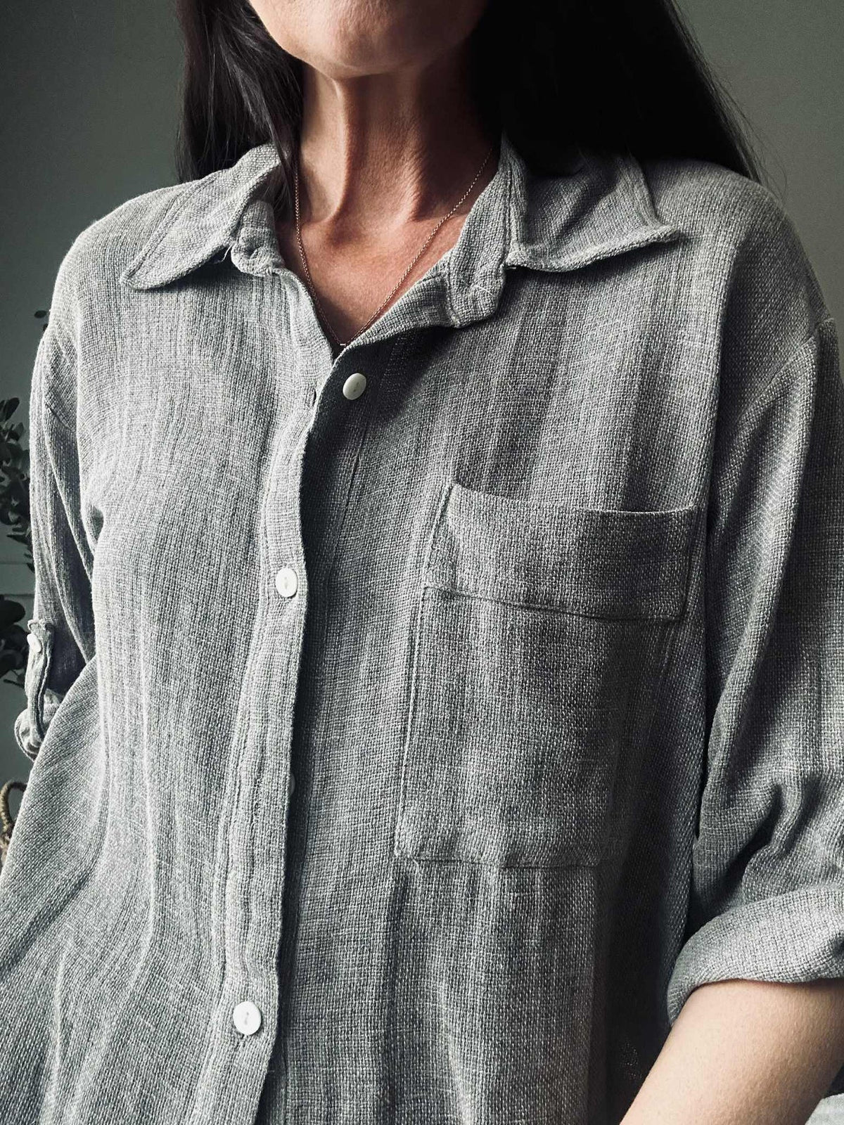 Shirt Milla - Linnenmix Stone